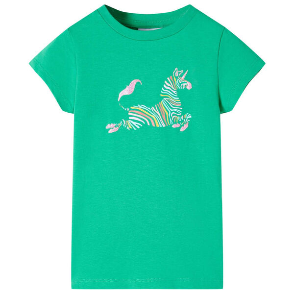 Kinder-T-Shirt Gr&uuml;n 140
