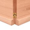 vidaXL Tischplatte 140x60x(2-4) cm Massivholz Behandelt Baumkante