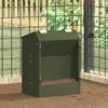 vidaXL Kaninchenf&uuml;tterer Olive Gr&uuml;n 33,5 x 25,5 x 45,5 cm