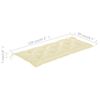 vidaXL Gartenbank mit Auflage 120 cm Massivholz Akazie