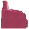 vidaXL Schlafsofa Weinrot 65 x 80 x 83 cm Samt