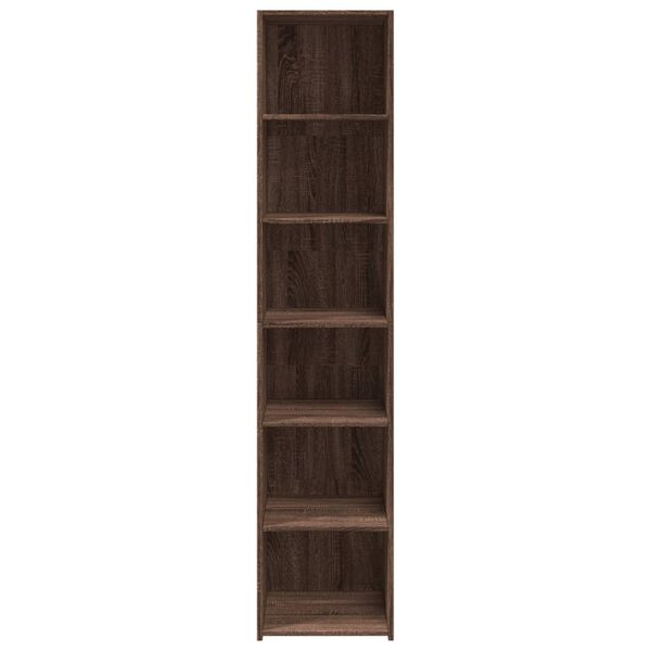 vidaXL Highboard Braun Eichen-Optik 40x41x185 cm Holzwerkstoff
