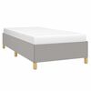vidaXL Bettgestell ohne Matratze Hellgrau 100x200 cm Stoff