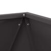 vidaXL Pflanzk&uuml;bel 2 pcs Schwarz 50 x 50 x 50 cm Stahl