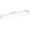 vidaXL Tischplatte 120x50x2,5 cm Rechteckig Raues Massivholz Mango