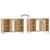 vidaXL Badschrank Sonoma-Eiche 80x33x60 cm Holzwerkstoff