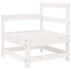 vidaXL 9-tlg. Garten-Sofagarnitur Wei&szlig; Massivholz Kiefer