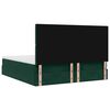 vidaXL Ottoman-Bett mit Matratzen & LEDs Dunkelgr&uuml;n 160x200 cm Samt