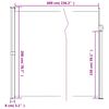 vidaXL Seitenmarkise Ausziehbar Schwarz 200x600 cm