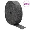 vidaXL Gummi-Granulat-Rolle Schwarz 2000 x 5 x 0,8 cm Gummi