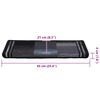 vidaXL Stufenmatten Selbstklebend 5 Stk. 65x21x4 cm Schwarz Grau