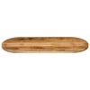vidaXL Tischplatte 90x40x3,8 cm Oval Raues Massives Mangoholz
