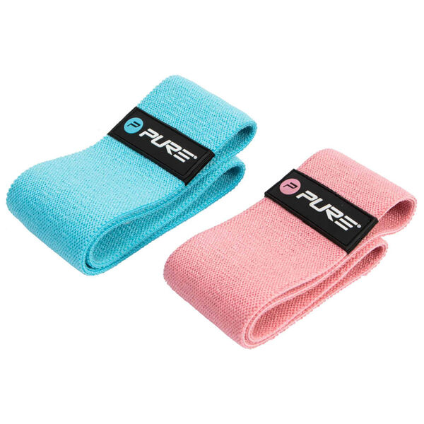Pure2Improve Fitnessband-Set Blau und Rosa