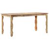 vidaXL Esstisch 160&times;80&times;76 cm Recyceltes Massivholz