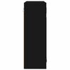 vidaXL Badezimmerspiegelschrank Schwarz 60 x 20 x 60 cm Holzwerkstoff