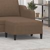 vidaXL Fu&szlig;hocker Braun 70x55x41 cm Stoff