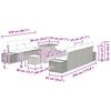 vidaXL Garten-Sofa-Set mit Kissen 10 pcs Schwarz Poly Rattan