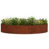 vidaXL Pflanzenring 5 pcs Braun 120 x 120 x 20 cm Wetterfeststahl