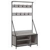 vidaXL Kleiderst&auml;nder mit Schuhablage Grau Sonoma 100x41x184 cm