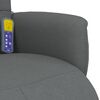 vidaXL Massagesessel mit Fu&szlig;teil Dunkelgrau Stoff