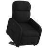 vidaXL Relaxsessel mit Aufstehhilfe Schwarz Stoff
