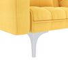 vidaXL Schlafsofa Gelb Stoff