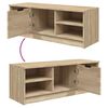vidaXL TV-Schrank Sonoma-Eiche 102x35,5x36,5 cm Holzwerkstoff