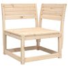 vidaXL 4-tlg. Garten-Lounge-Set Massivholz Kiefer
