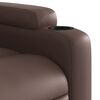 vidaXL Elektrischer Relaxsessel Braun Kunstleder