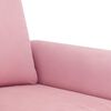 vidaXL 3-tlg. Sofagarnitur mit Kissen Rosa Samt
