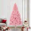 vidaXL K&uuml;nstlicher vorbeleuchteter Weihnachtsbaum Rosa 240 cm PVC