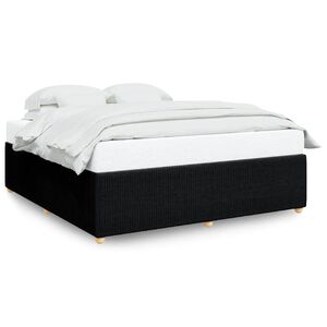 vidaXL Bettgestell ohne Matratze Schwarz 180x200 cm Stoff