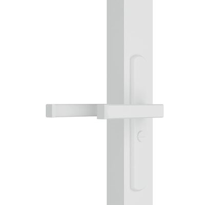 vidaXL Innentür 93x201,5 cm Weiß ESG-Glas und Aluminium