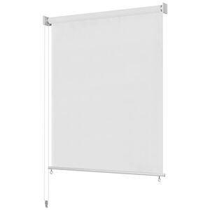 vidaXL Au&szlig;enrollo Wei&szlig; 85 (B) x 140 (H) cm HDPE