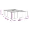 vidaXL Bettgestell ohne Matratze Creme 140x200 cm Stoff