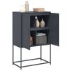 vidaXL Highboard Anthrazit 68,5x38,5x107 cm Stahl