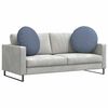 vidaXL Sitzkissen 2 pcs Blau &Oslash; 80 cm Cordstoff