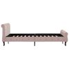 vidaXL Bettgestell Rosa Samt 120x200 cm