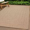 vidaXL Teppich ZIZUR Beige 160x230 cm Jute-Optik Indoor und Outdoor