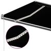 vidaXL Markise Manuell Einziehbar mit LED 500x300 cm Anthrazit
