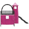 vidaXL Kinderloftbett Schwarz und Pink 107 x 200 cm Metall