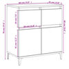 vidaXL Sideboard Sonoma-Eiche 60x35x70 cm Holzwerkstoff