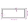 vidaXL Wandregal 100x40x(2-4) cm Massivholz Eiche Unbehandelt