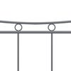 vidaXL Bettgestell Grau Metall 160x200 cm