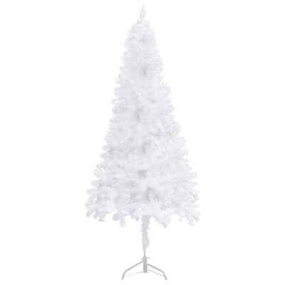 vidaXL Künstlicher Eck-Weihnachtsbaum Weiß 120 cm PVC
