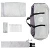 vidaXL Pool-Dome Grau und Orange 430 x 430 x 210 cm