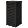 vidaXL Outdoor-M&uuml;lltonne Schwarz 41x41x86 cm Polypropylen