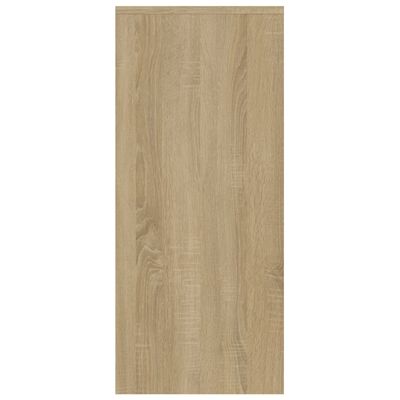 vidaXL Sideboard Sonoma-Eiche 102x33x75 cm Holzwerkstoff
