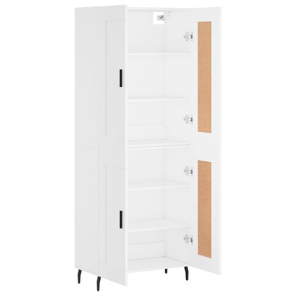 vidaXL Highboard Wei&szlig; 69,5x34x180 cm Holzwerkstoff