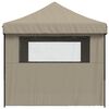 vidaXL Party-Zelt Taupe 292 x 440 x 315 cm Oxford-Stoff